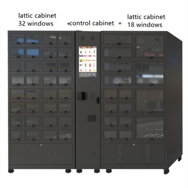 Self Service Automatic Locker Vending Machine With 4℃ Cooling Refrigeration