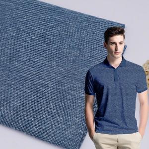 Best Skin Friendly Cotton Pique Fabric 21S 190gsm Wearproof Combed Stretch Texture wholesale