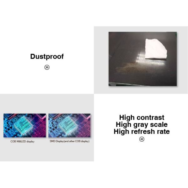 450nits 600nits COB LED Display Led Panel Pixel Pitch R Series R0.9A R1.2A R1.5A