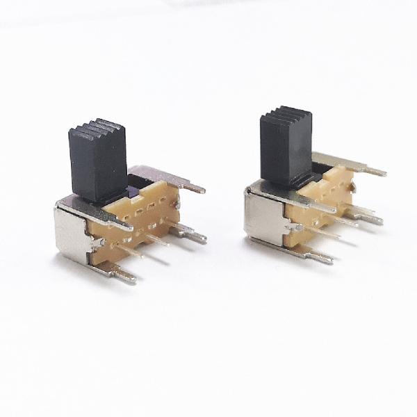 Cheap Slide Switch，DPDT Through Pole 2P2T  Sliding Switch,Horizontal side dial push switch, interruptor on-off toggle Switch for sale