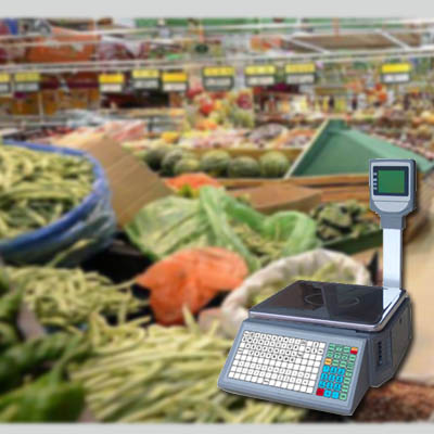 Electronic Digital Weighing Scale With Label Printing, LCD Display Label Printing Scale