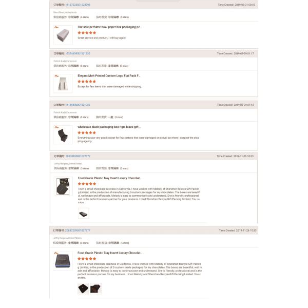 Chocolate Packing Custom Paper Packing Box Black Color With Food Grade Tray Insert