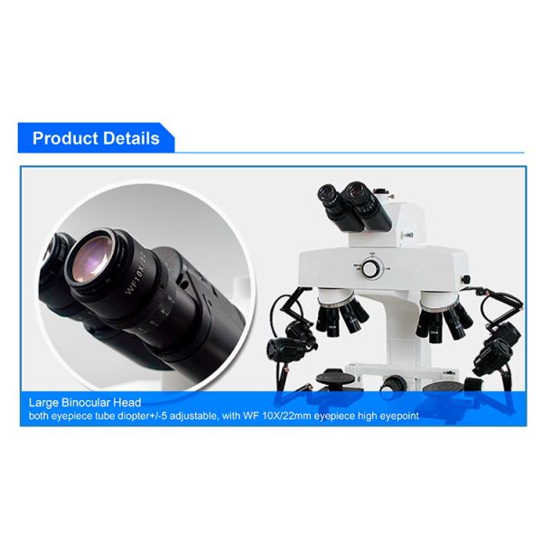 Forensic Comparison Microscope with 2x~240x Magnification LED Illumination and CE Certification for Laboratory Research