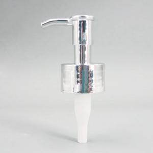 China 28mm 28 / 410 Lotion Dispenser Pump Silver Shampoo Shower Gel Soap Wash For Bottles on sale