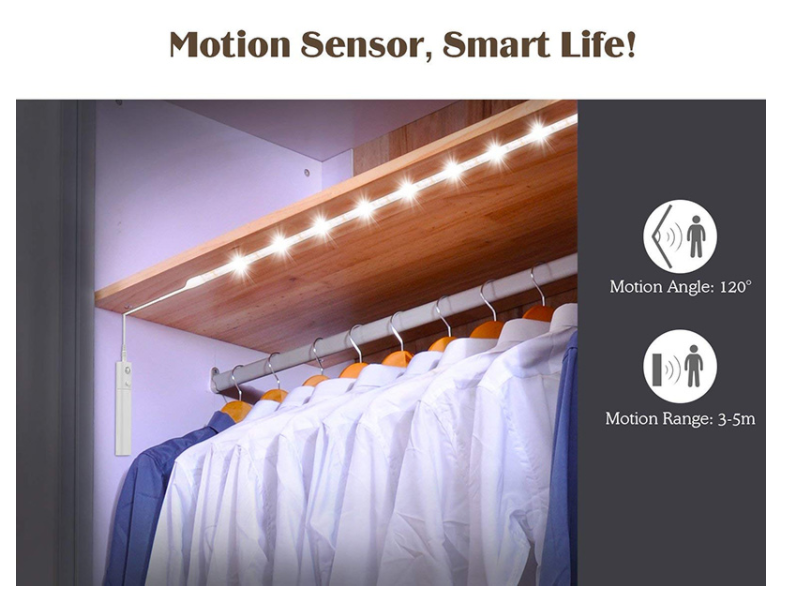 5V USB 2835 20lm/Led Rgb Led Strip Motion Sensor