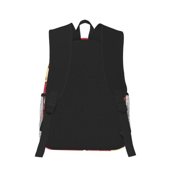 Interior Compartment Polyester Backpack Custom Christmas Gift for High School Students