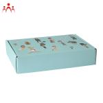 heliotrope color folding corrugated paper shoes box custom Food with print