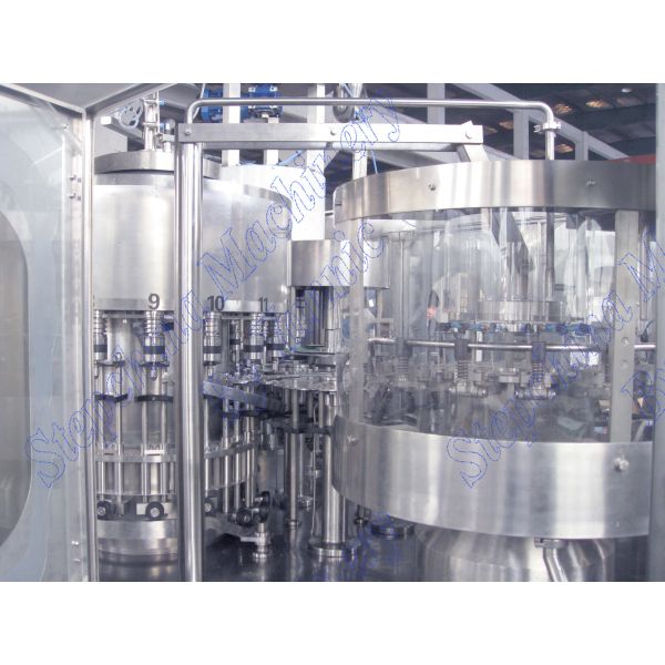 SUS304 High Efficient Pure Mineral Water Filling Machine With Plastic Screw Cap