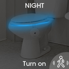 toilet night light led motion activated water-proof with UV sterilization