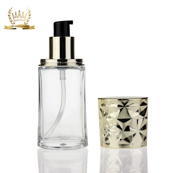 New Design Cosmetic Makeup Empty Liquid Foundation Bottle 30ml With Pump F113