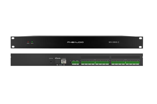 8 In 8 Out Audio Signal Processors DC 12V , Dual-Core Float AGC Digital Effect