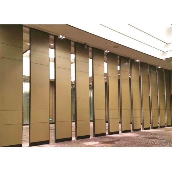 Aluminium Sliding Partition Wall Interior Decorative Operable With 100mm Panel Thickness