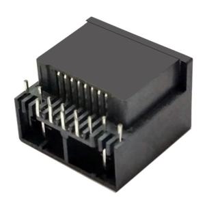 Rj45 8p8c Connector Pcb Jack Leds Apptional Sink Plate Type Rj45 8pin Connector