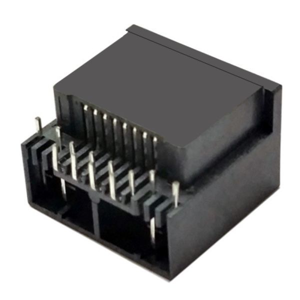 Rj45 8p8c Connector Pcb Jack Leds Apptional Sink Plate Type Rj45 8pin Connector