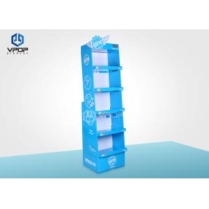 Food/Clothes Cardboard Shelf Display , Promotion Retail Cardboard Display Stands