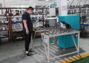 China Low Noise Glass Double Edging Machine , Variable Miter Small Glass Grinder on sale