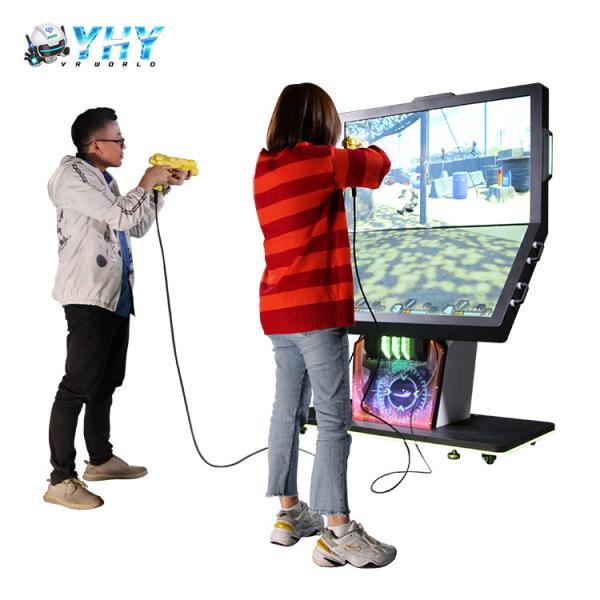 800w VR Racing Simulator 55 Inches Double Screen Shooting Arcade Game