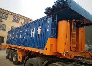 China Popular ISO Semi Trailer Truck , Tri Axle Semi Trailer 12000×2500×3880mm on sale