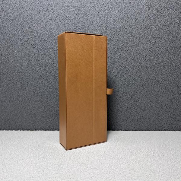 Classial Light Brown PU Gift Packaging Box for Pen Gift