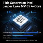 Celeron N5105 4 Cores 4 Threads Gaming PC With LPDDR4X 8G RAM Single RJ45 LAN