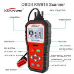 Diagnose Tool Konnwei All Items KW818 Obd2 Hud Obd Cable Gps Tracker Long
