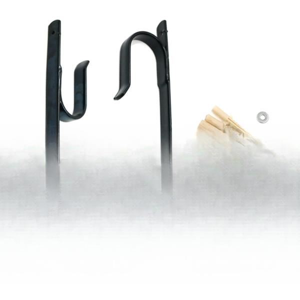 2pcs Hunting Truck Gun Rack Tool Bow Rack Gun Wall Mount Storage Rack J-Hook gun Hangers Set