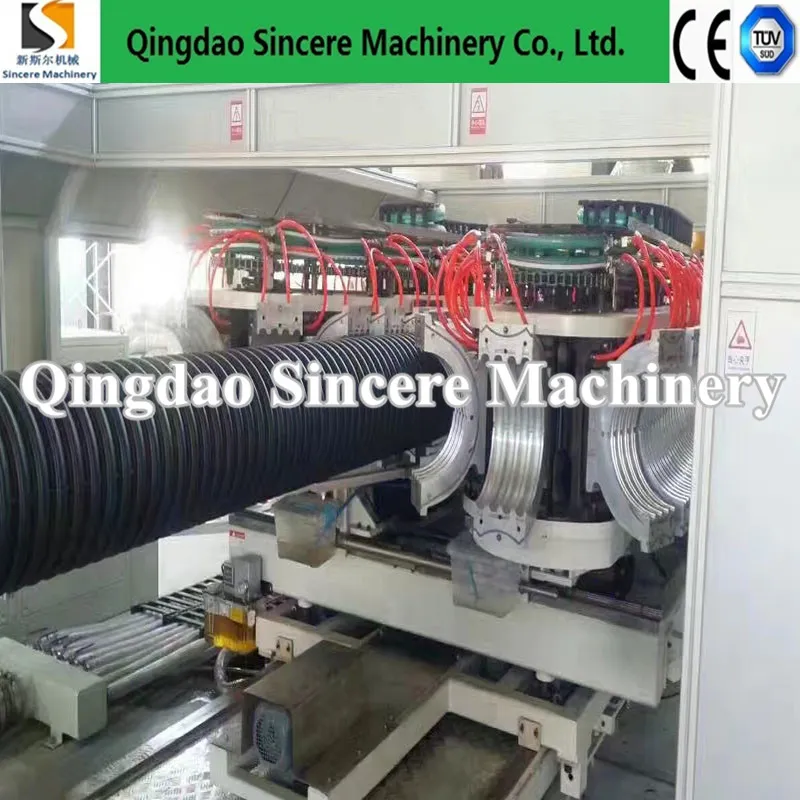 Large Diameter Double Wall Corrugated Dwc Pipe Making Machine HDPE Dual Wall Bellows Drainage Pipe Extrusion Machine