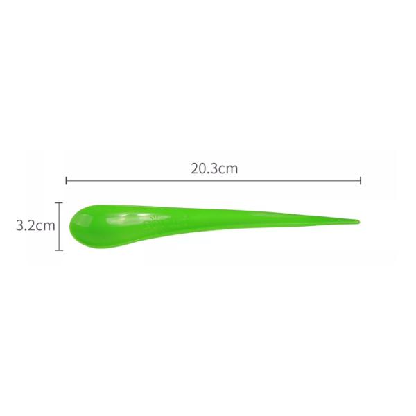 Eco-Friendly Biodegradable Spoon Fork Knife for Ice Cream Green PP Material 20.3cm Length