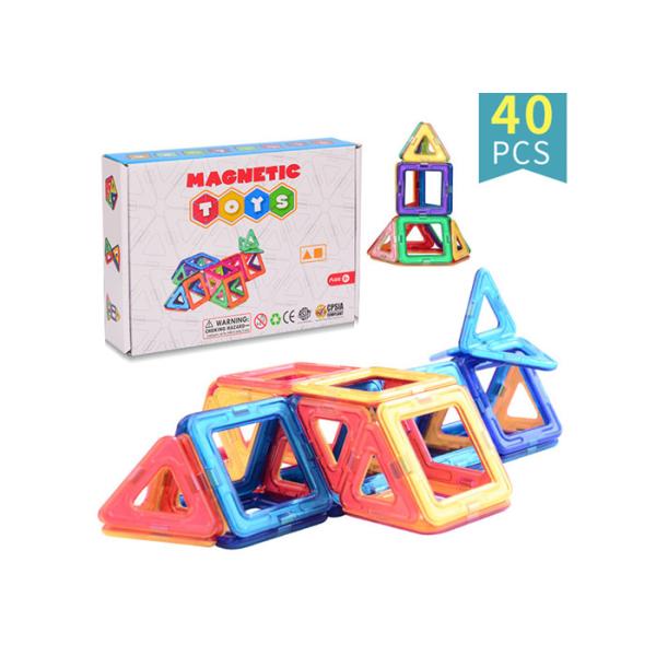 Desktop ABS Plastic Magnetic Activity Set 40pcs for Toddlers Tabletop Building Toys