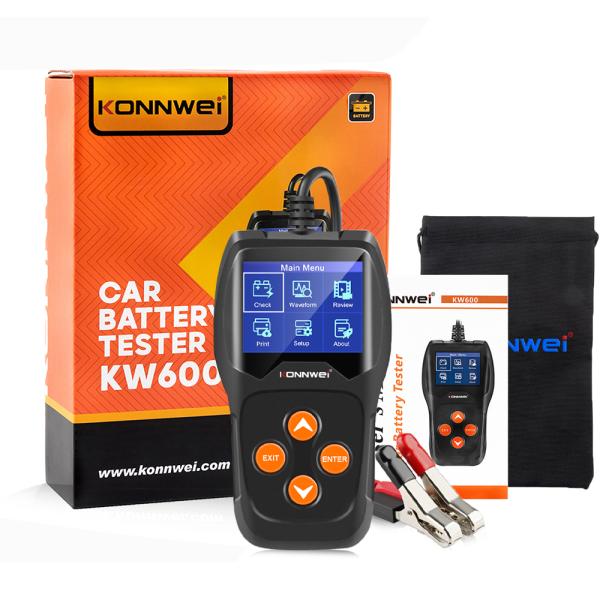 KONNWEI KW600 Battery Charger With Load Tester 11 Languages For All 12V Cars