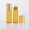 Buy cheap 5ml amber glass roll on perfume eye cream oil package bottle with plastic steel from wholesalers