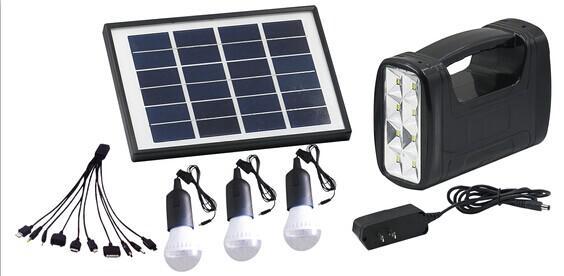 Cheap solar home lighting system with 3 LED bulbs for remote area, mobile charger , solar system with torch for sale