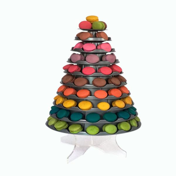 Cheap Clear Plastic 10 Tier Macaron Stand 62cm Macaron Wedding Display for sale