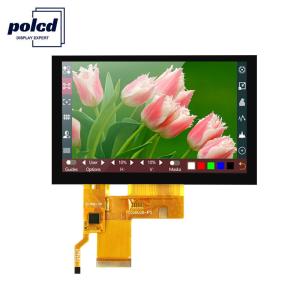 China Polcd Pixel 800x480 Tft Capacitive Touch RGB 24 Bit 4.3 Tft Lcd Touch Screen on sale