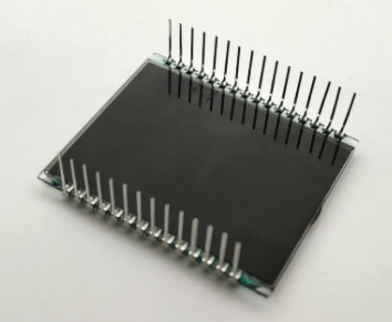 Small Size VA LCD Display with 3 Line 4 Digits Black Segment Screen and 6 O'clock Viewing Angle 30PIN