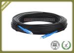 2core FTTH Fiber Optic Cable FRP Strength Member black color with SC Connector