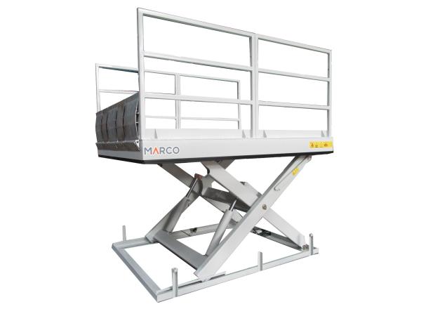 Cheap Customization M3-025130-D2K Loading Dock Table with Handrail and Loading Flap for sale