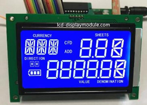 Cheap STN 7 Segment LCD Panel Screen White LED Chip PCB Board ISO14001 Approved for sale