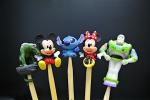 Various Styles Disney Character Figures Bamboo Ear Pick For Souvenir