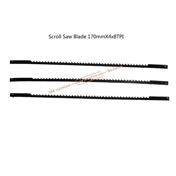Scroll Saw Blade 170mmX4x8TPI Cutting wood,Plastic,Low-hardness metal