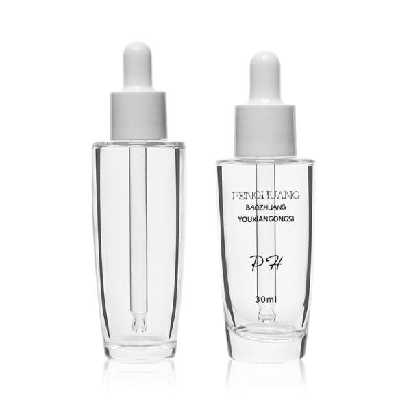 Custom Cosmetic Packaging 40Ml Clear Glass Lotion Bottle