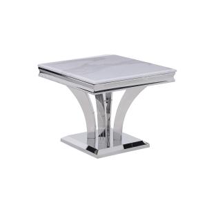 Best Marble Top End 201 Stainless Steel Side Tables Retangular Shape wholesale
