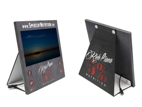 Custom design shelf talker display with LCD screen, LCD POP video shelf talker