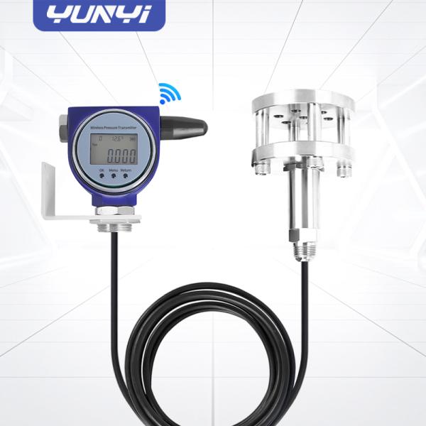 Yunyi Sanitary Double Flange Wireless Level Sensor Non Clog LCD CIP Cleanable Food Processing