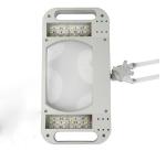Magnifying lamp led light source square rectangular type with clamp magnifier