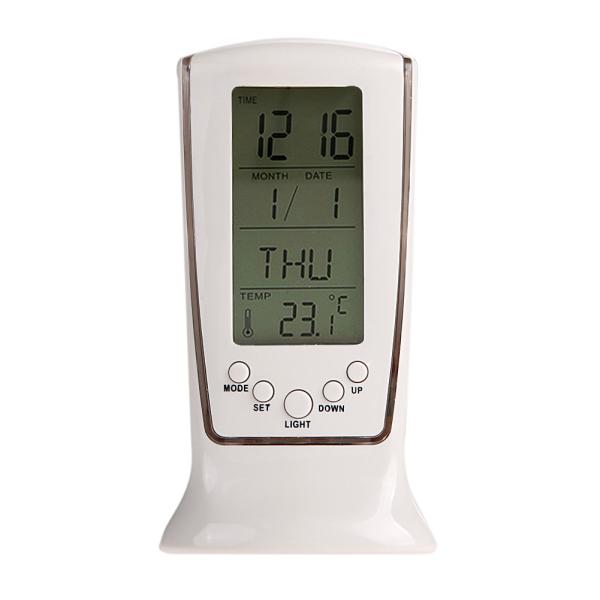 Multi-function Alarm Clock LED Digital Clock Calendar Thermometer Display Clock