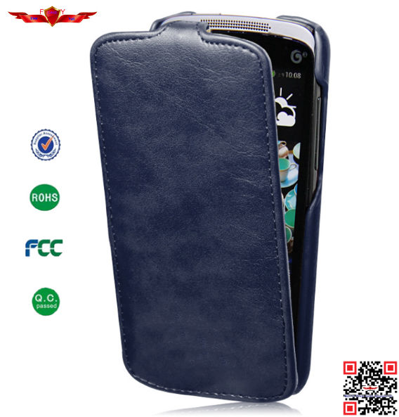 New Arrival Import Italy PU Flip Leather Case For HTC Desire 500 Multi Color Soft