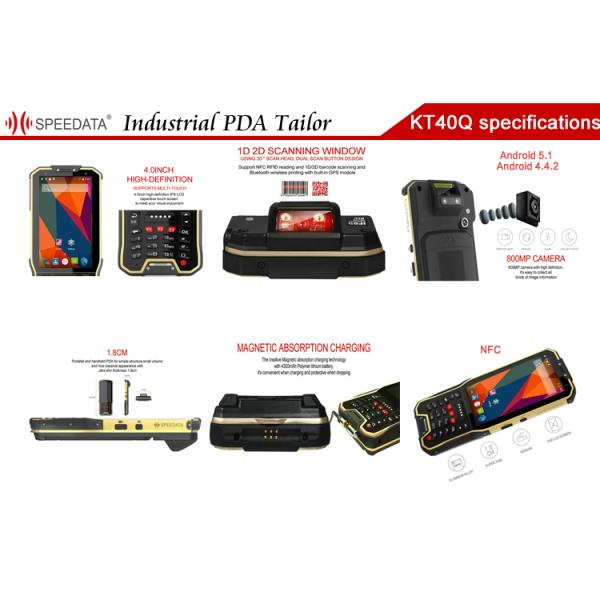 4.0 Inch NXP Brand NFC ISO 14443 A Cordless Phone Industrial Use