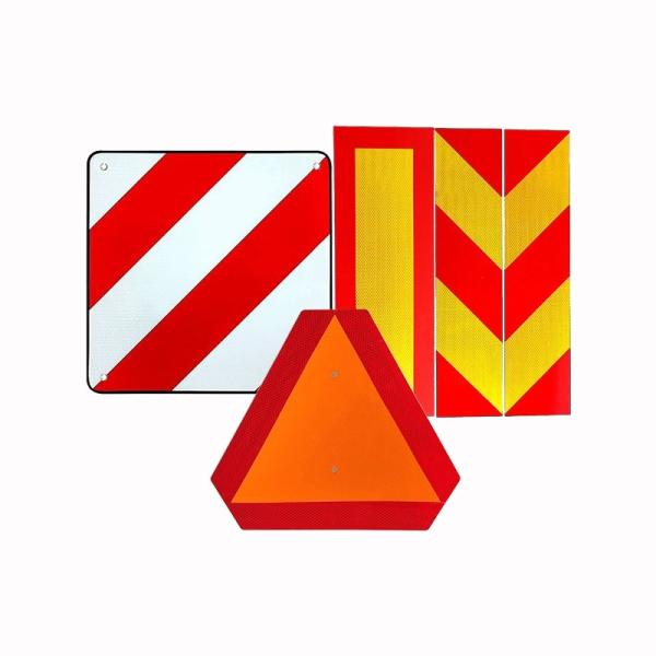 High Visibility Custom Rear Signage Reflective Rear Marking Plate For Heavy Vehicles