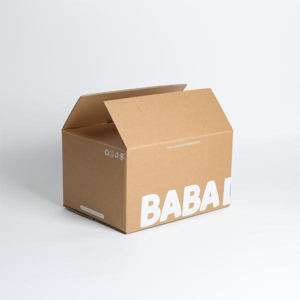Customized Kraft Corrugated Box Carton for Product Display Customer's Logo Branding